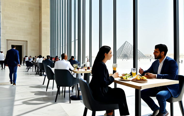 아부다비 루브르 박물관 - **

"Interior of the Louvre Abu Dhabi, focus on art display, showcasing a diverse collection with pa...